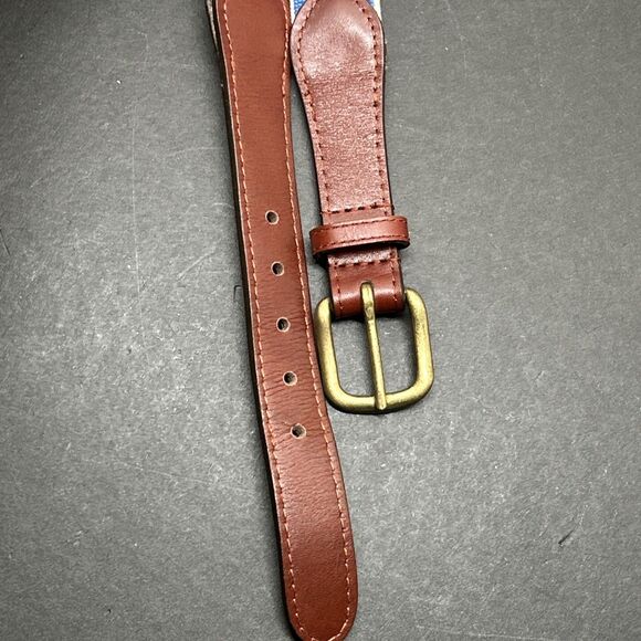 University of Kentucky Needlepoint Belt in Blue by Smathers & Branson Size 33 - Picture 4 of 6